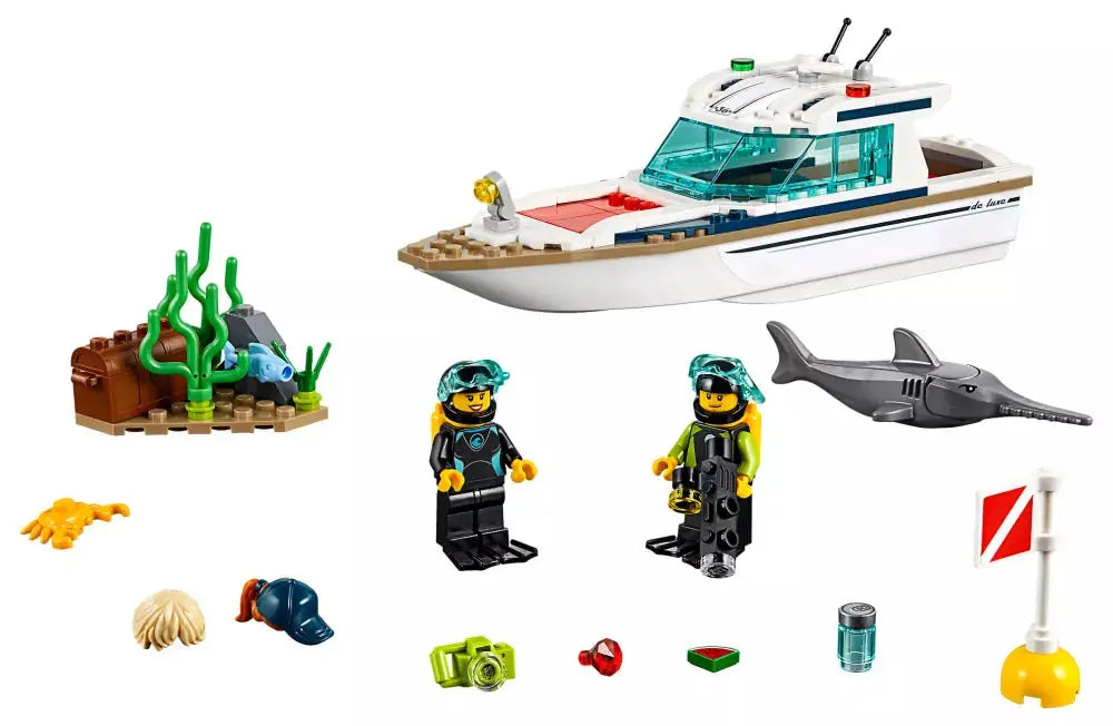 LEGO City 60221 : Le yacht de plongée Play Again