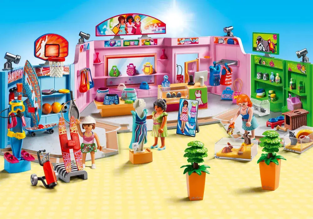 PLAYMOBIL City Life 9078 : Galerie marchande Play Again