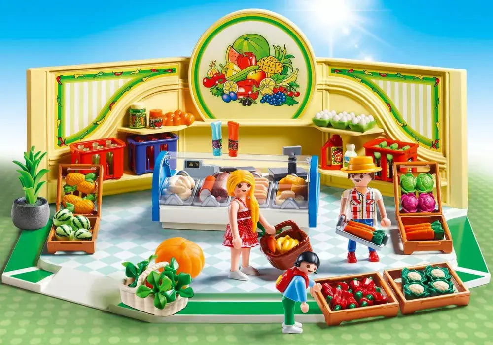 PLAYMOBIL City Life 9403 : Epicerie Play Again