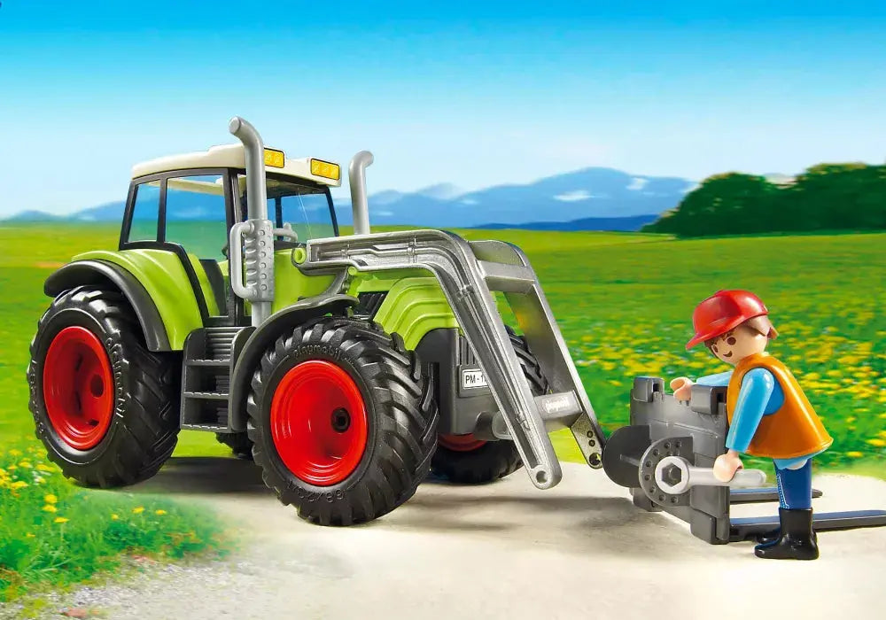 PLAYMOBIL Country 5121 : Grand tracteur avec remorque Play Again
