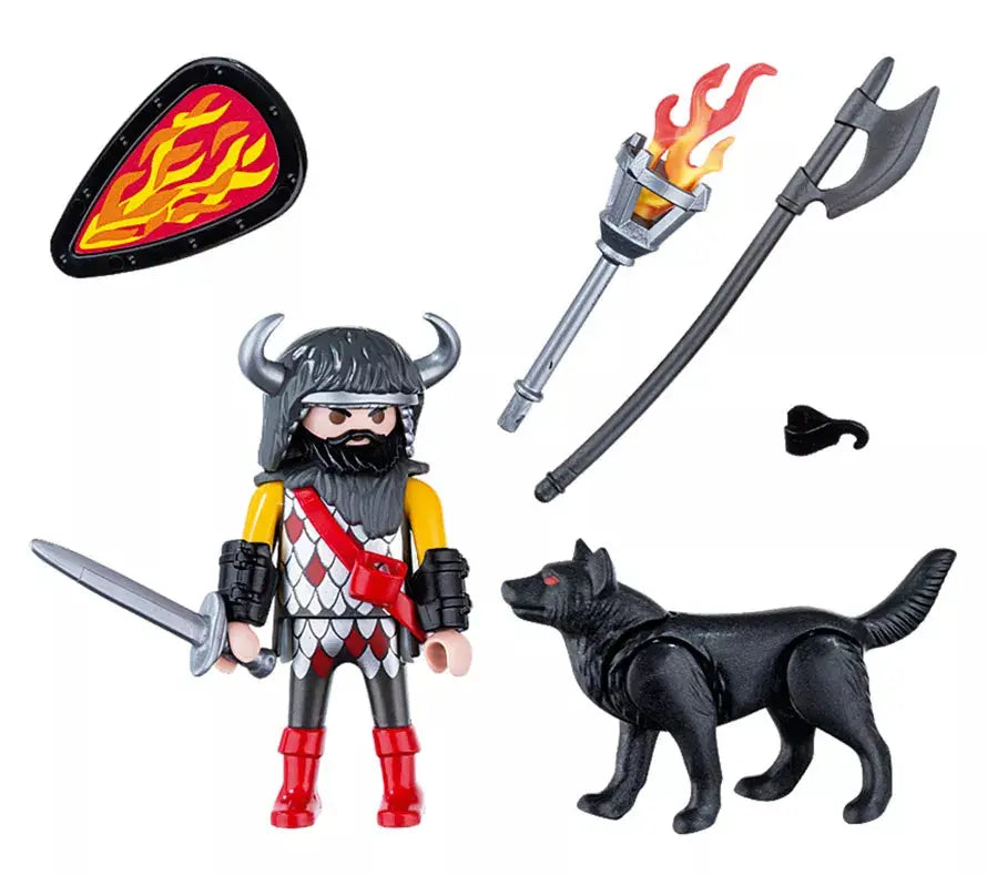 PLAYMOBIL Special Plus 5385 : Guerrier avec Loup Play Again