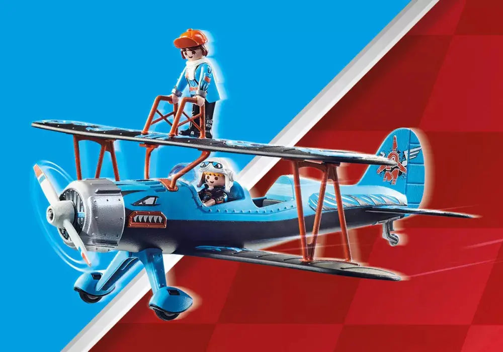 PLAYMOBIL Stunt Show 70831 : Air Stuntshow Biplan "Phénix" Play Again