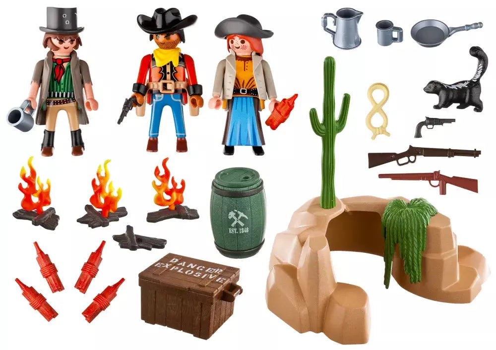 PLAYMOBIL Western 5250 : Repaire des hors-la-loi Play Again