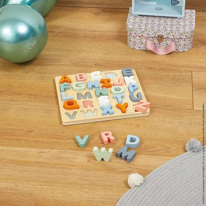 Puzzle Alphabet en Bois 26 Pièces Janod Play Again