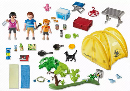 PLAYMOBIL Summer Fun 5435 : Famille et tente de camping