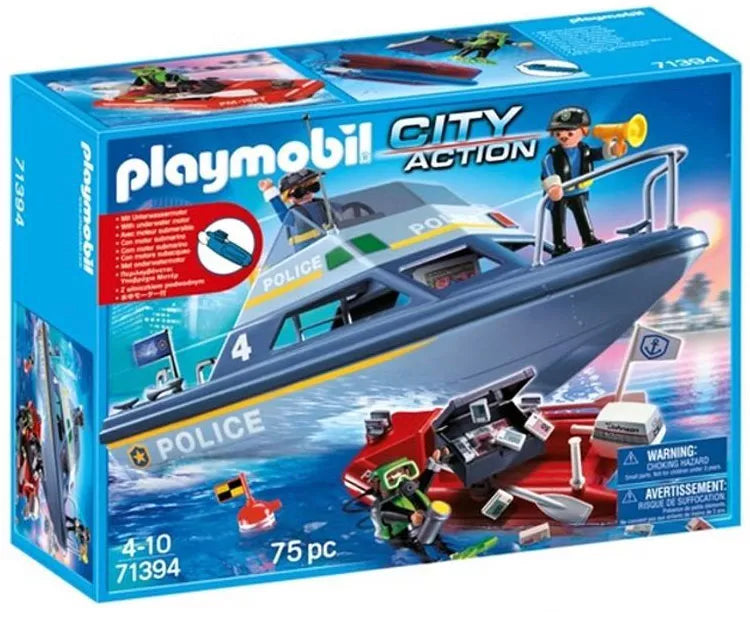 PLAYMOBIL City Action 71394 : Bateau de Police