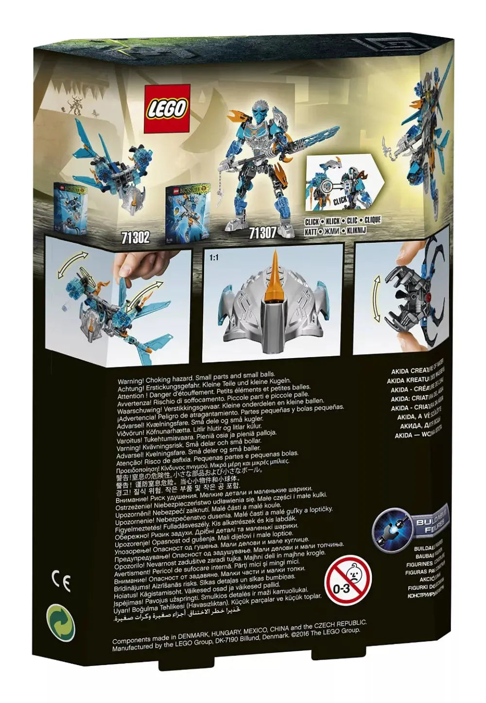LEGO Bionicle 71302 : Akida - Créature de l'Eau Play Again