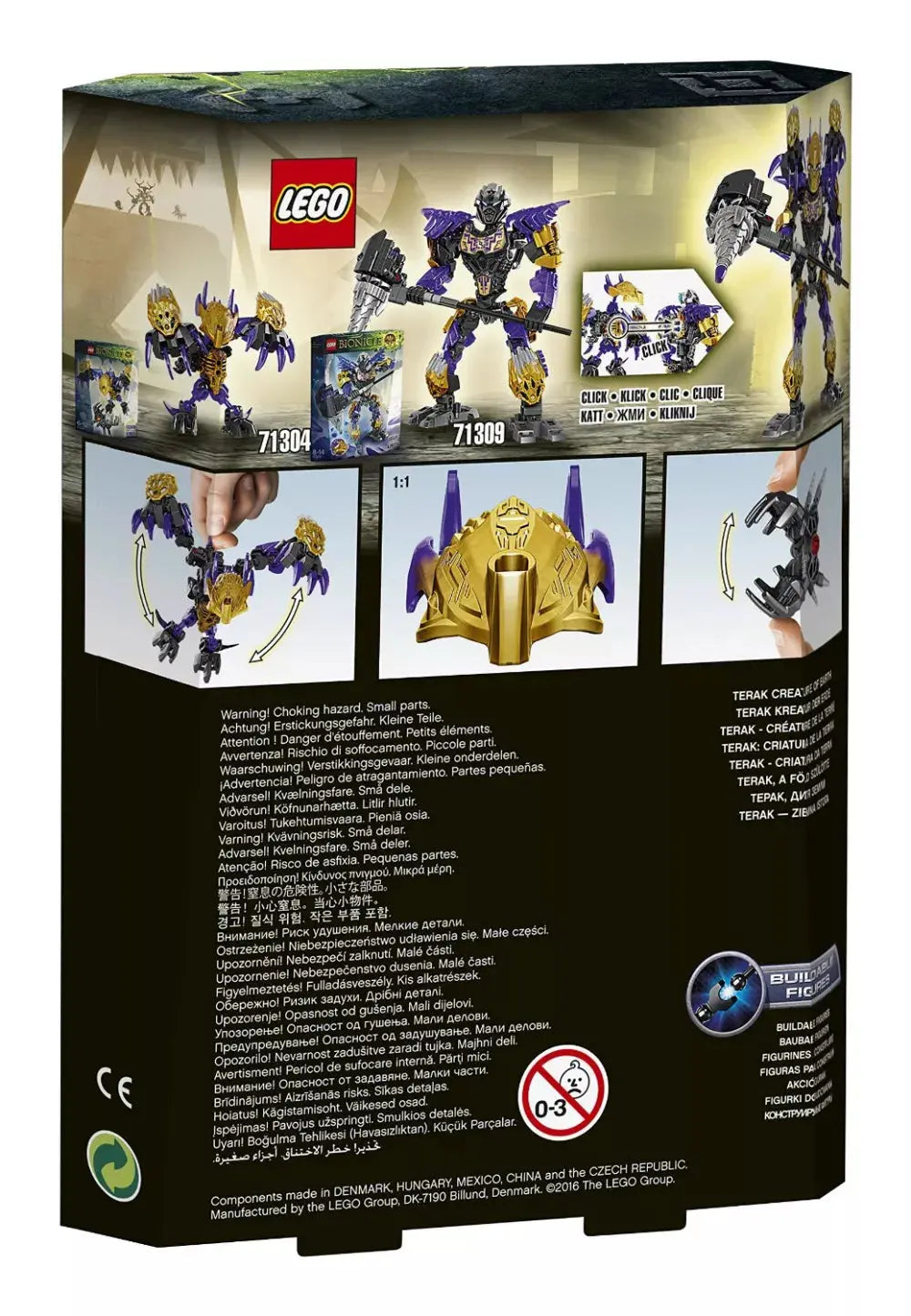 LEGO Bionicle 71304 : Terak - Créature de la Terre Play Again