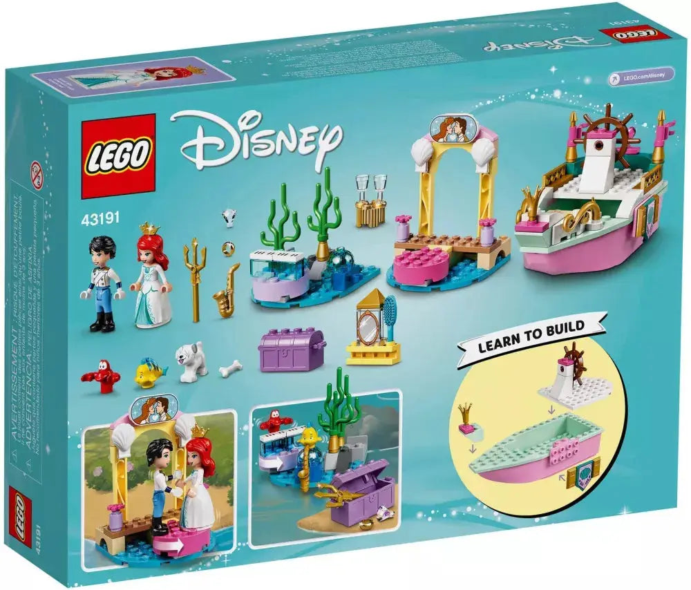 LEGO Disney 43191 : Le bateau de mariage d'Ariel Play Again
