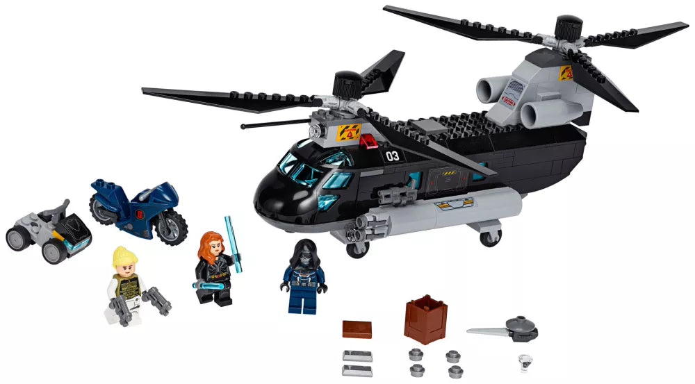 LEGO Marvel 76162 : La poursuite en hélicoptère de Black Widow