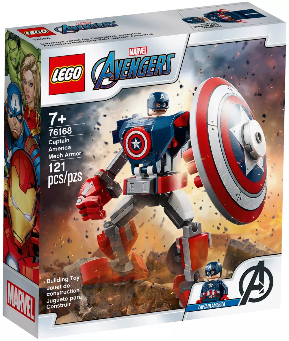 LEGO Marvel 76168 : L’armure robot de Captain America Play Again