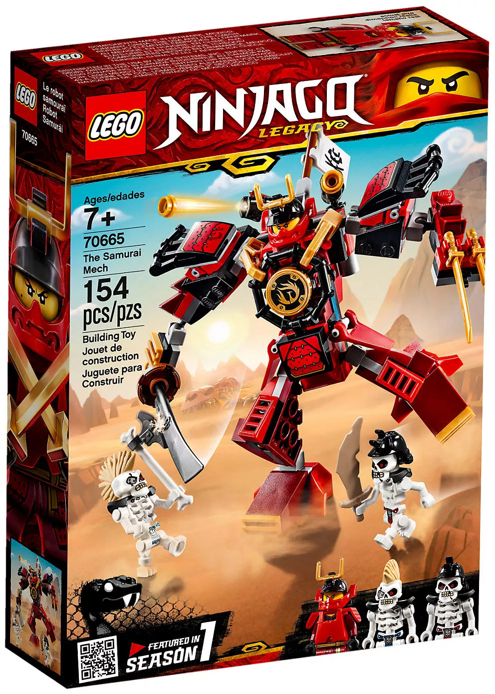 LEGO Ninjago 70665 : Le robot samouraï Play Again