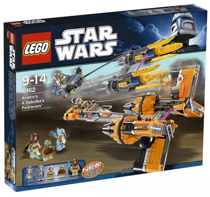 LEGO Star Wars 7962 : Podracers d'Anakin Skywalker et Sebulba Play Again
