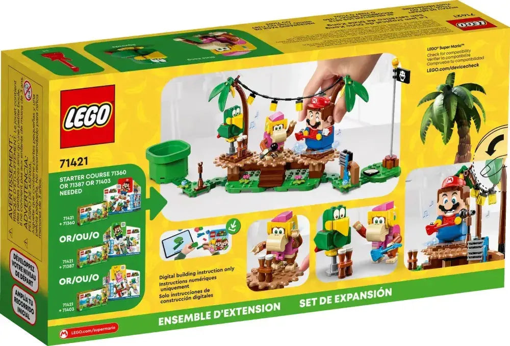 LEGO Super Mario 71421 : Ensemble d'extension Concert de Dixie Kong dans la jungle Play Again