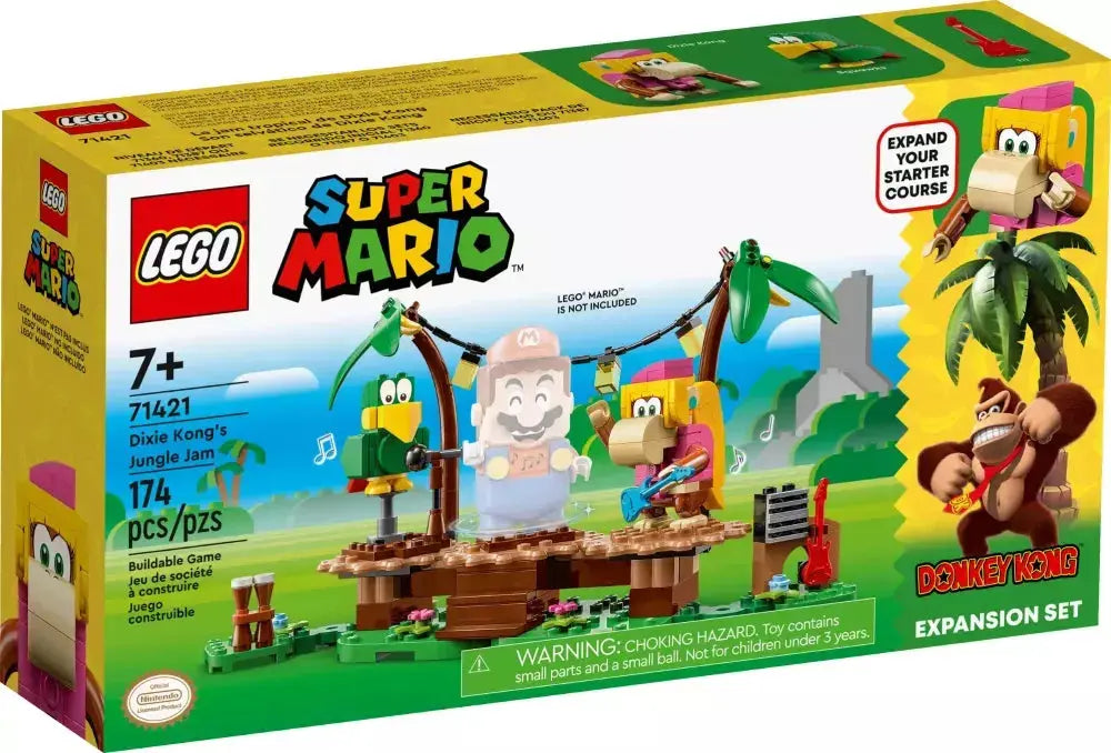 LEGO Super Mario 71421 : Ensemble d'extension Concert de Dixie Kong dans la jungle Play Again