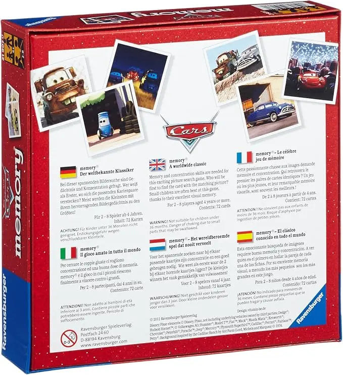 Memory Cars - Ravensburger Play Again