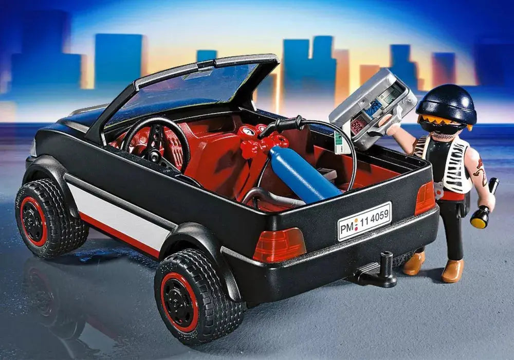 PLAYMOBIL City Action 4059 : Voiture et cambrioleur de coffre-fort Play Again