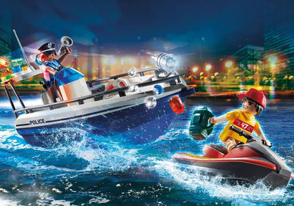PLAYMOBIL City Action 70463 : Garde-côte et voleur à Jet-Ski Play Again