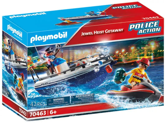 PLAYMOBIL City Action 70463 : Garde-côte et voleur à Jet-Ski Play Again
