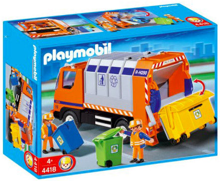 PLAYMOBIL City Life 4418 : Camion de recyclage des ordures