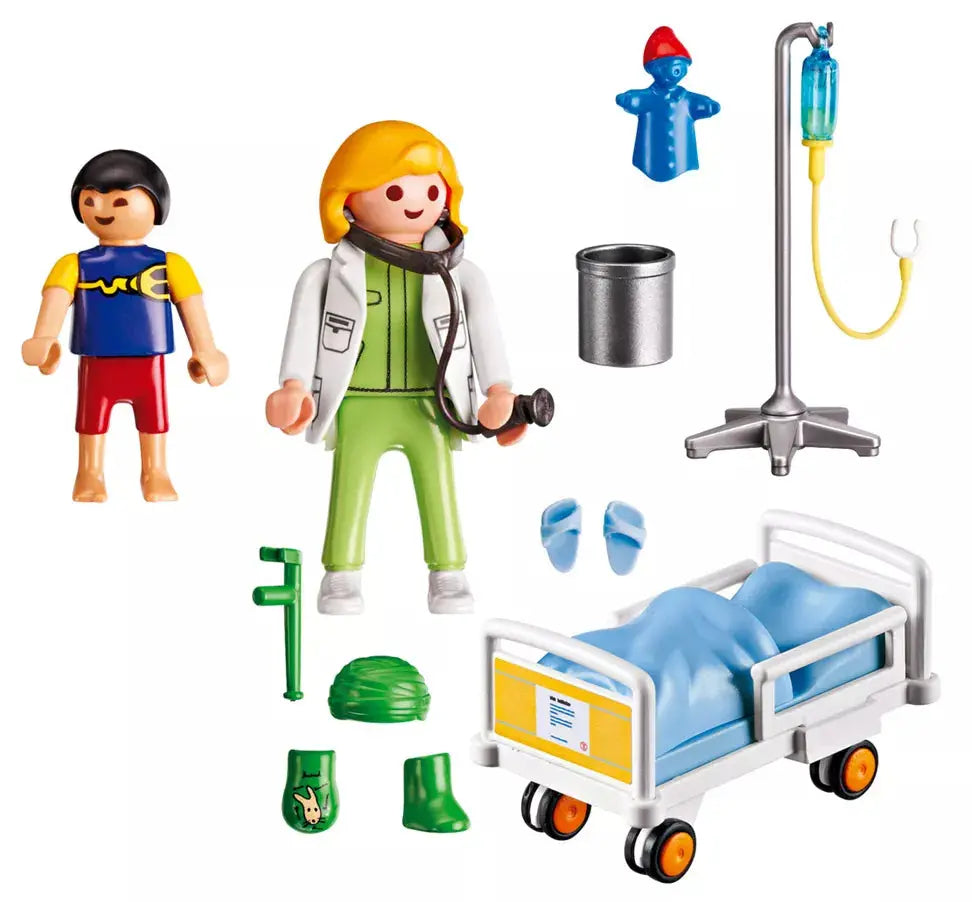 PLAYMOBIL City Life 6661 : Chambre d'enfant avec médecin Play Again