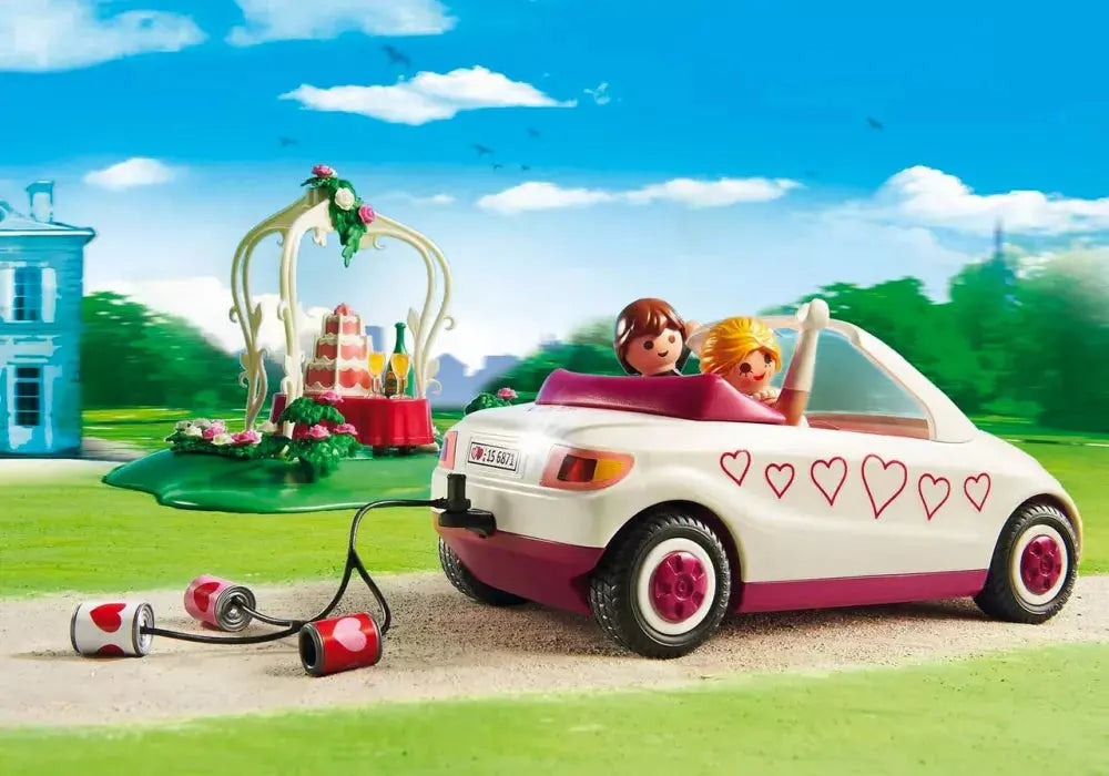 PLAYMOBIL City Life 6871 : Starter Set Couple de mariés avec voiture Play Again