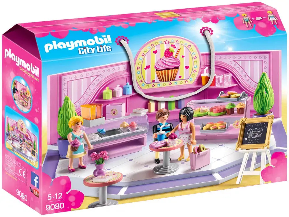 PLAYMOBIL City Life 9080 : Café Cupcake Play Again