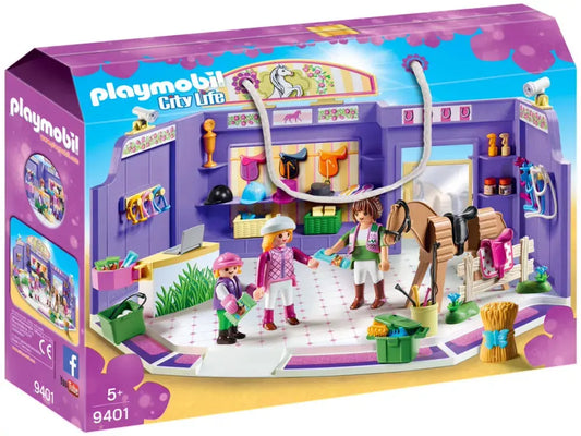PLAYMOBIL City Life 9401 : Boutique d'équitation Play Again