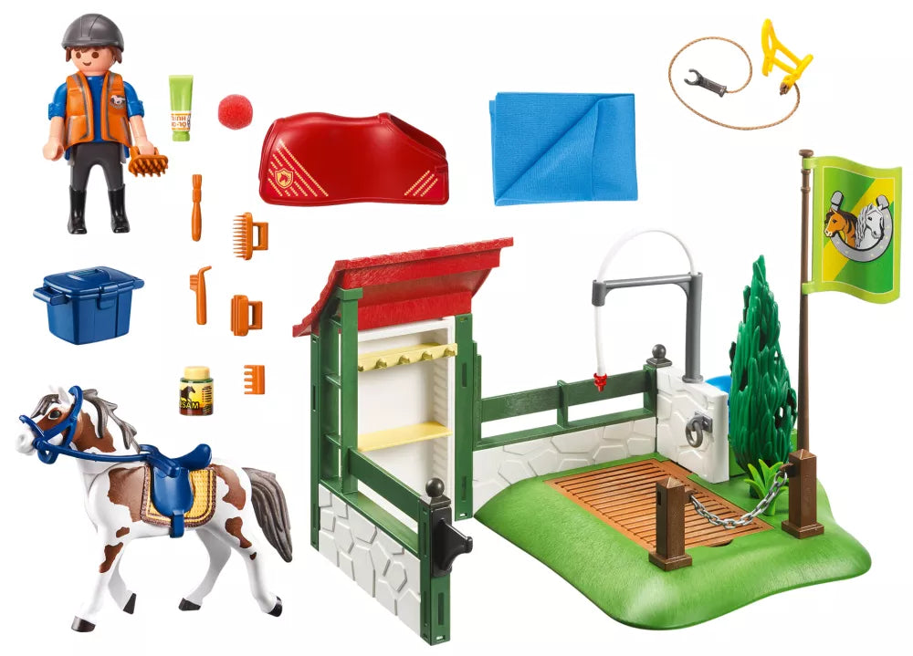PLAYMOBIL Country 6929 : Box de lavage pour chevaux