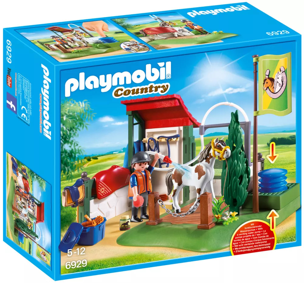 PLAYMOBIL Country 6929 : Box de lavage pour chevaux