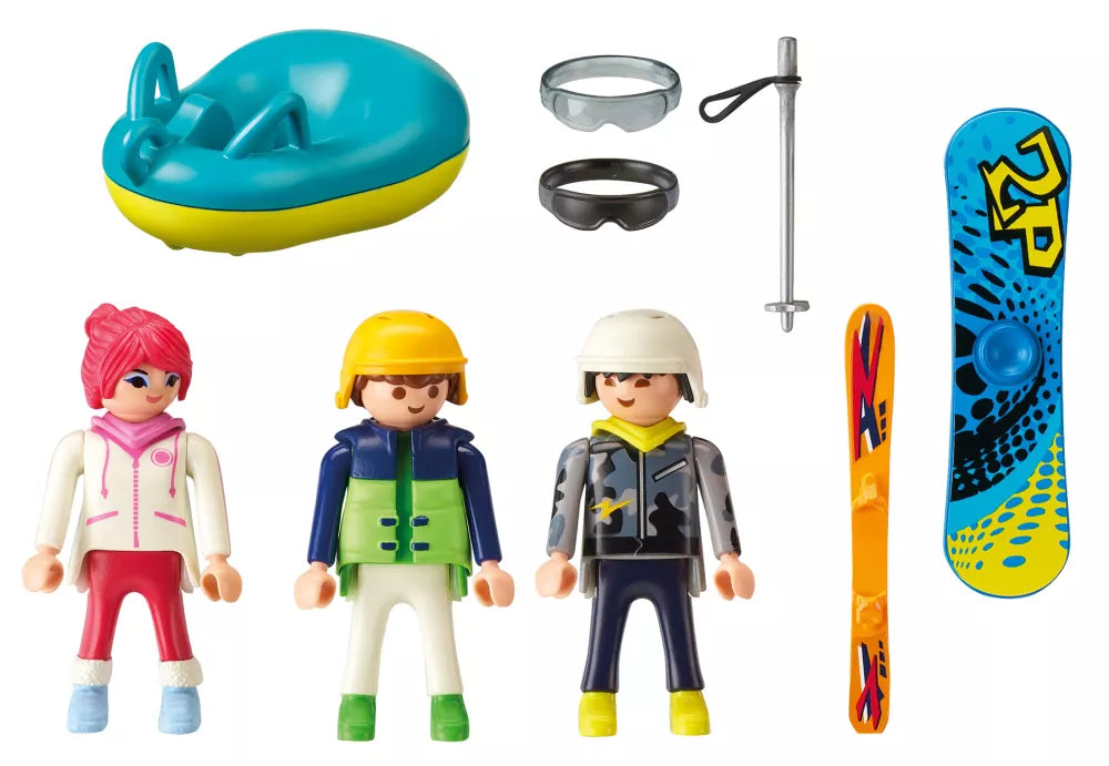 PLAYMOBIL Family Fun 9286 : Vacanciers aux sports d'hiver
