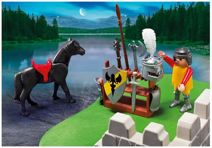 PLAYMOBIL Knights 5168 : Compact Set Tournoi des chevaliers avec canon Play Again