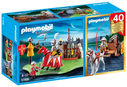 PLAYMOBIL Knights 5168 : Compact Set Tournoi des chevaliers avec canon Play Again