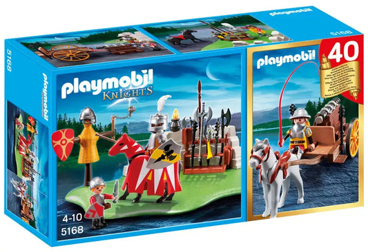 PLAYMOBIL Knights 5168 : Compact Set Tournoi des chevaliers avec canon Play Again