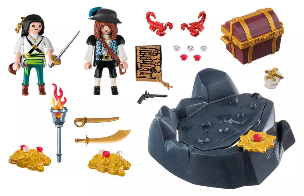 PLAYMOBIL Pirates 6683 : Pirates et trésor royal Play Again