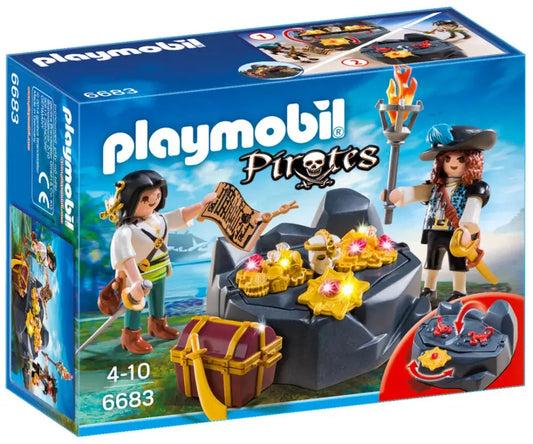 PLAYMOBIL Pirates 6683 : Pirates et trésor royal Play Again