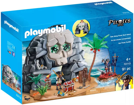 PLAYMOBIL Pirates 70113 : Ile des pirates transportable Play Again