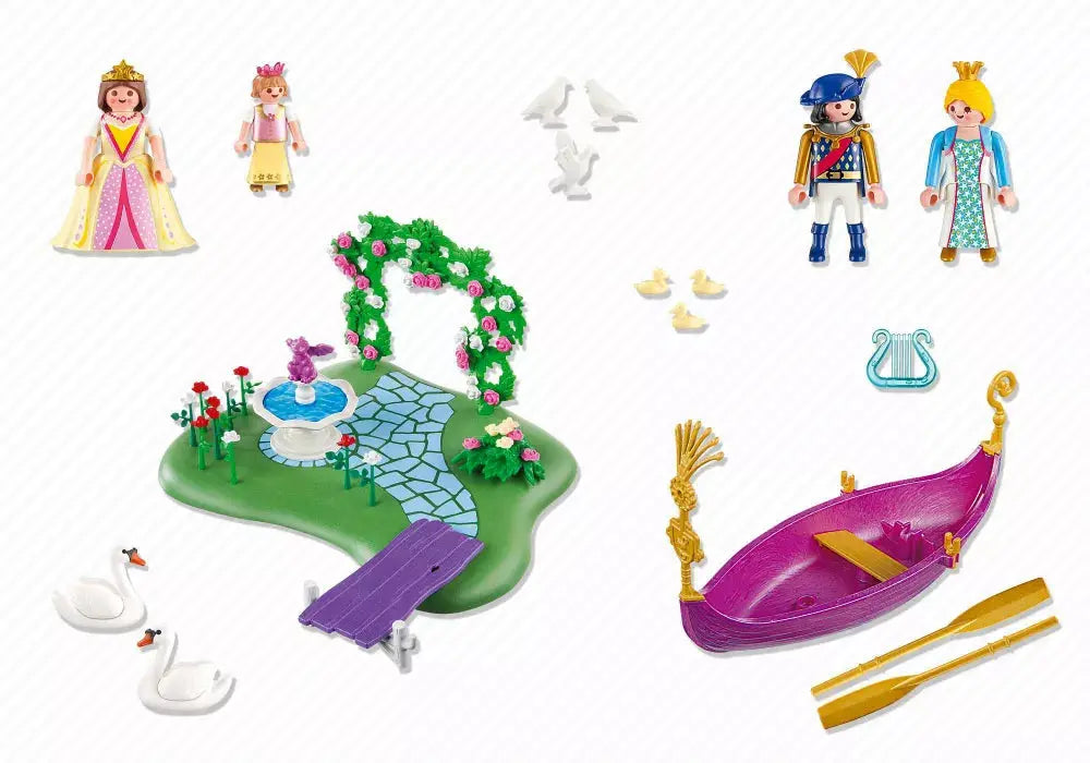 PLAYMOBIL Princess 5456 : Ilot des princesses et gondole Play Again