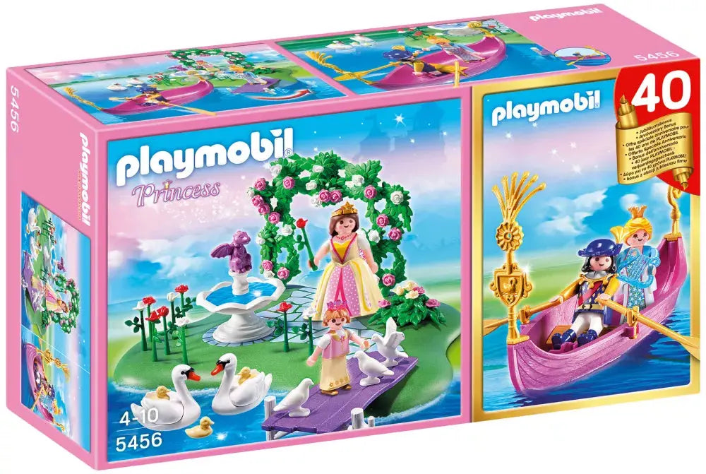 PLAYMOBIL Princess 5456 : Ilot des princesses et gondole Play Again