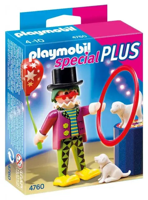 PLAYMOBIL Special Plus 4760 : Clown dresseur de chiens Play Again