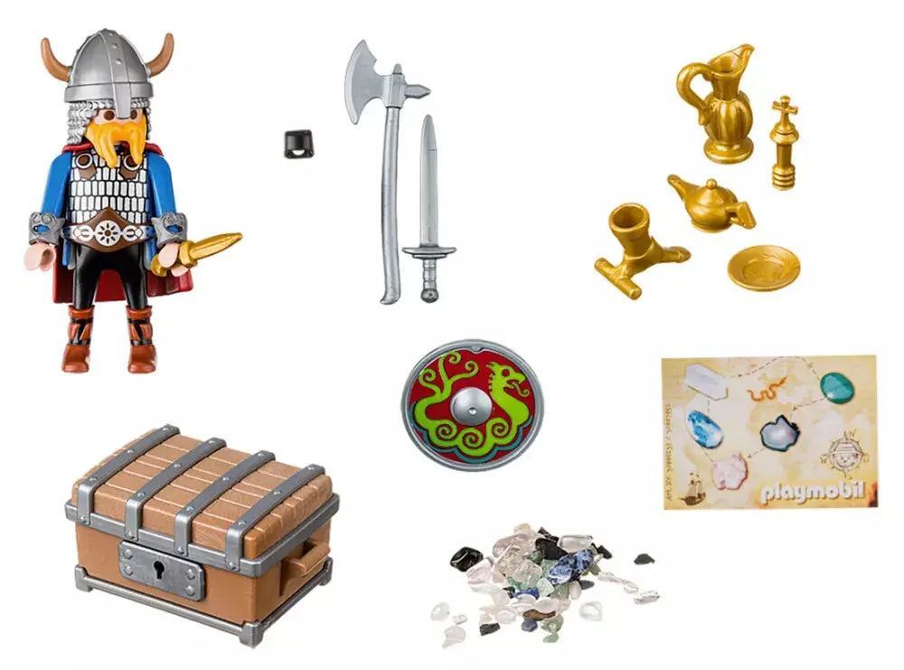 PLAYMOBIL Special Plus 5371 : Viking avec Trésor Play Again