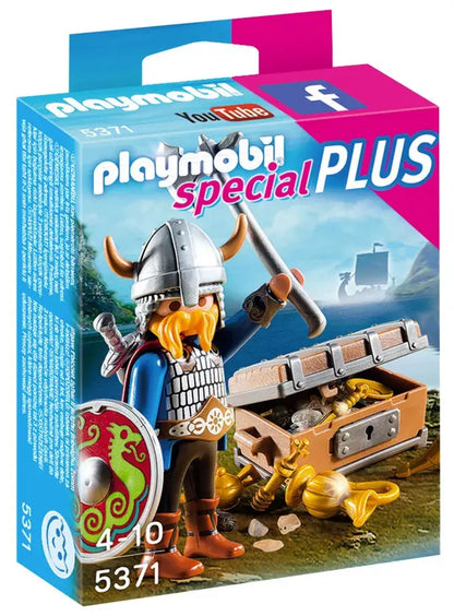 PLAYMOBIL Special Plus 5371 : Viking avec Trésor Play Again