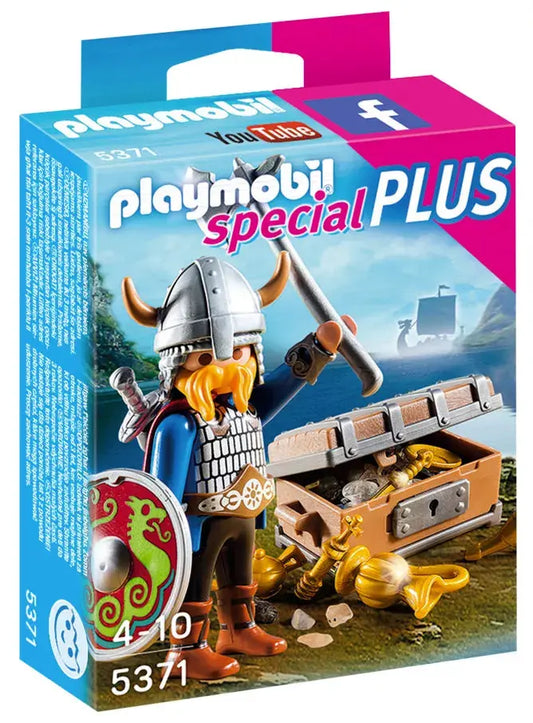 PLAYMOBIL Special Plus 5371 : Viking avec Trésor Play Again