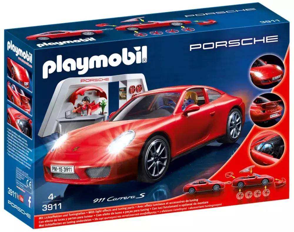 PLAYMOBIL Sports & Action 3911 : Porsche 911 Carrera S Play Again