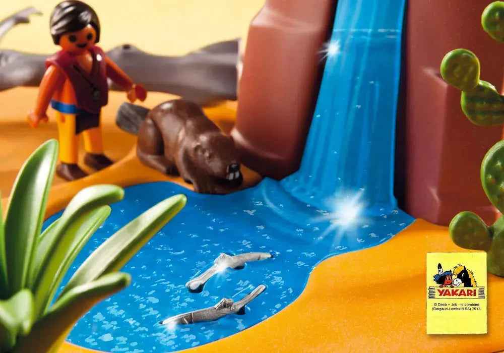 PLAYMOBIL Western 5252 : Enfants indiens avec animaux (Yakari) Play Again