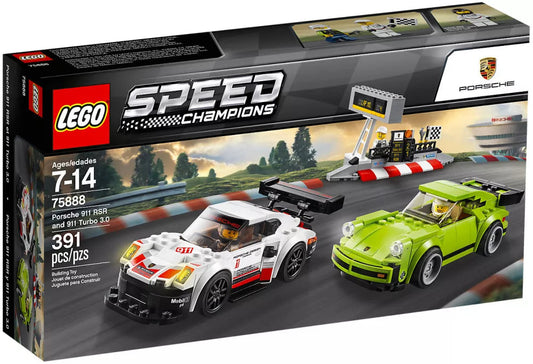 Boîte LEGO Speed Champions 75888 Porsche 911 RSR et 911 Turbo 3.0, face avant